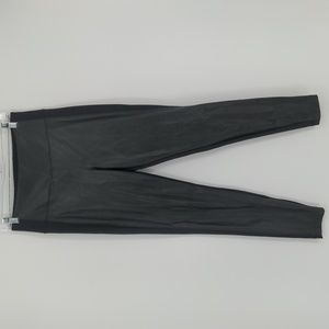 Athleta Women's Delancey Shine Tight Size Medium‎ Faux Leather Pull On Stretch
